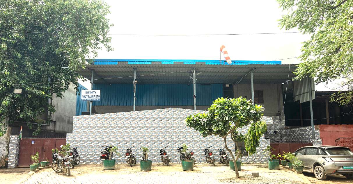 Infinity Polyrub plant frontage at RIICO Industrial Area, Bhiwadi